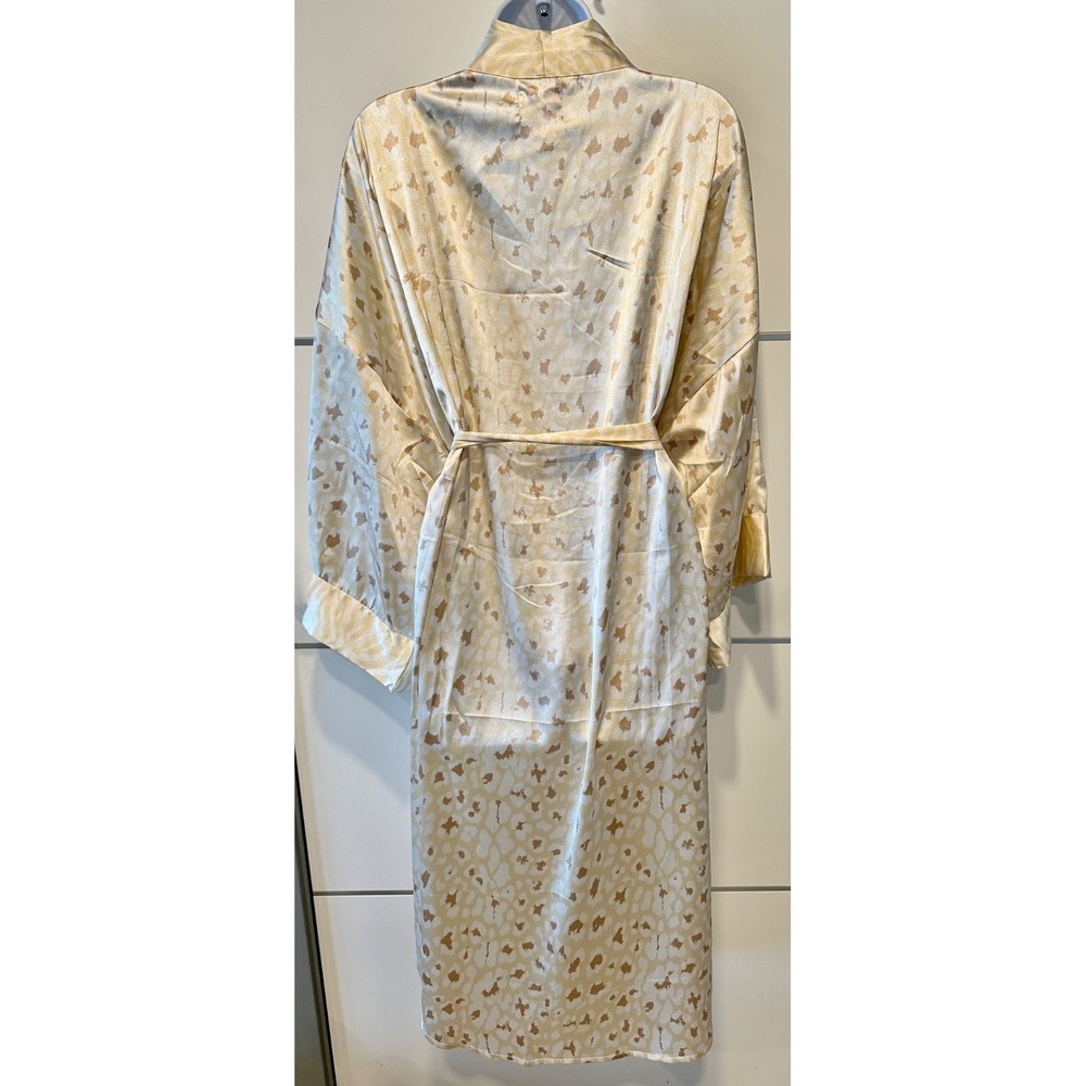 Show Me Your Mumu NWT Satin Robe OS Animal Print Lounge Duster - Picture 4 of 14